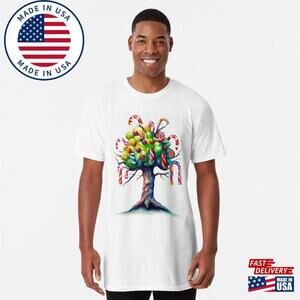 Candy Cane Tree Long T-Shirt Unisex